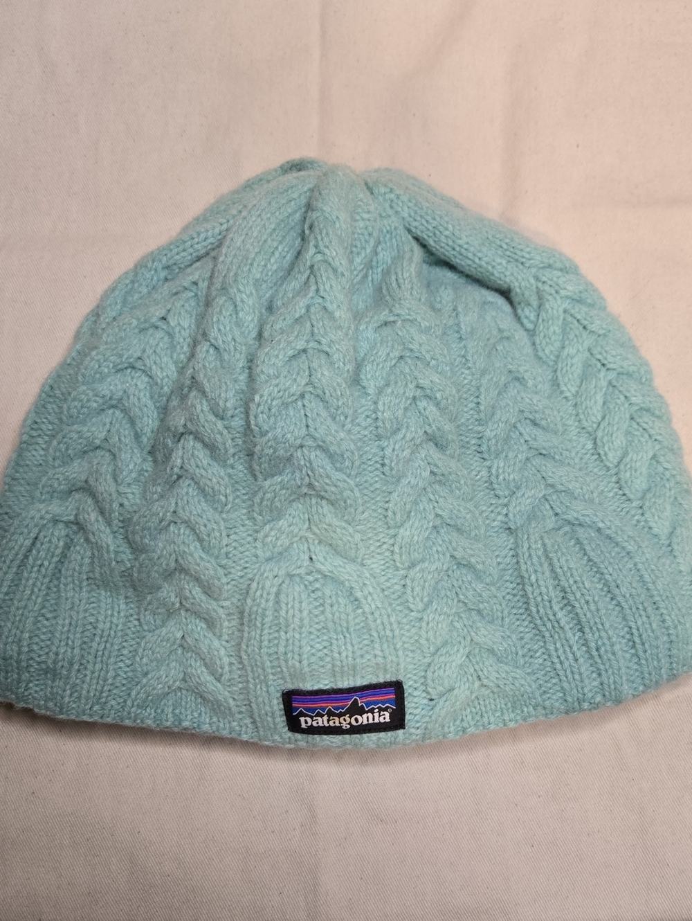 Patagonia Cable Knit Fleece Lined Beanie Style 28995 Blue Fall 2018